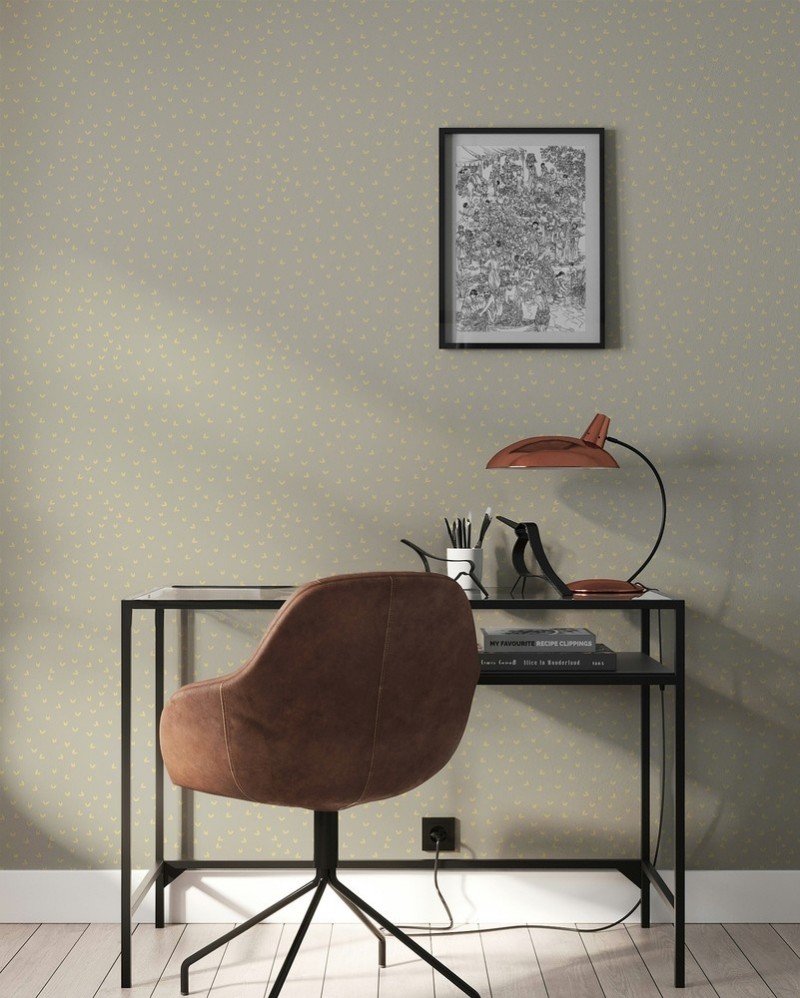 Picture of Fargesammensetning Little Leaves in the wind in Beige - 1033201-03 - 04842-01